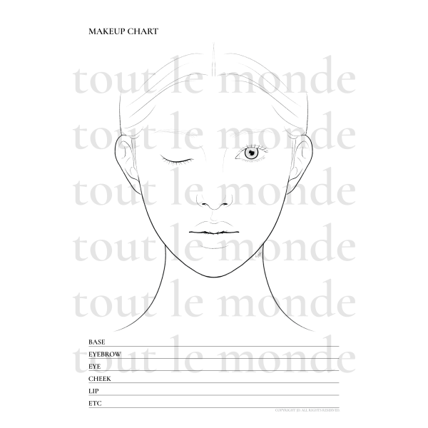 no09-2 basic face chart