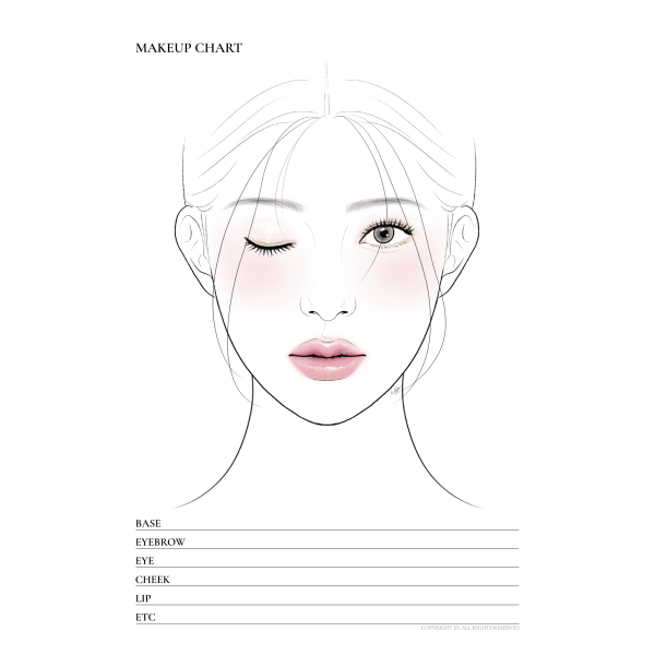 no09-2 basic face chart