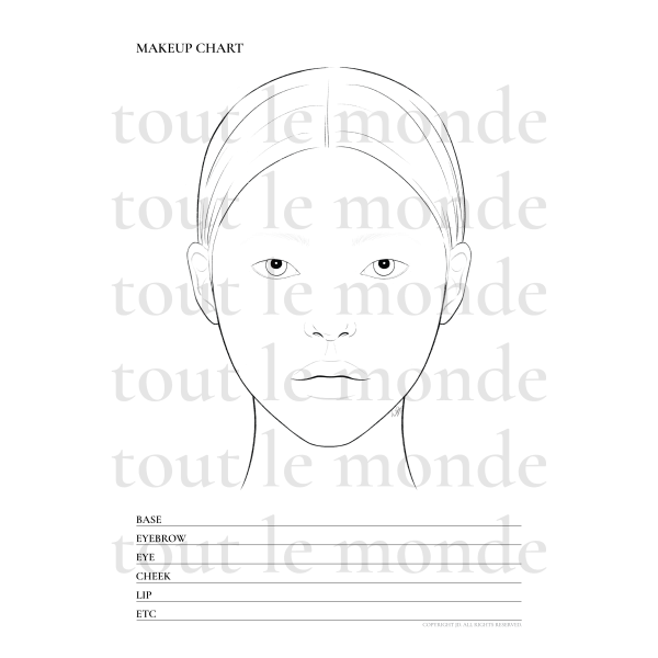 no01-1 basic face chart