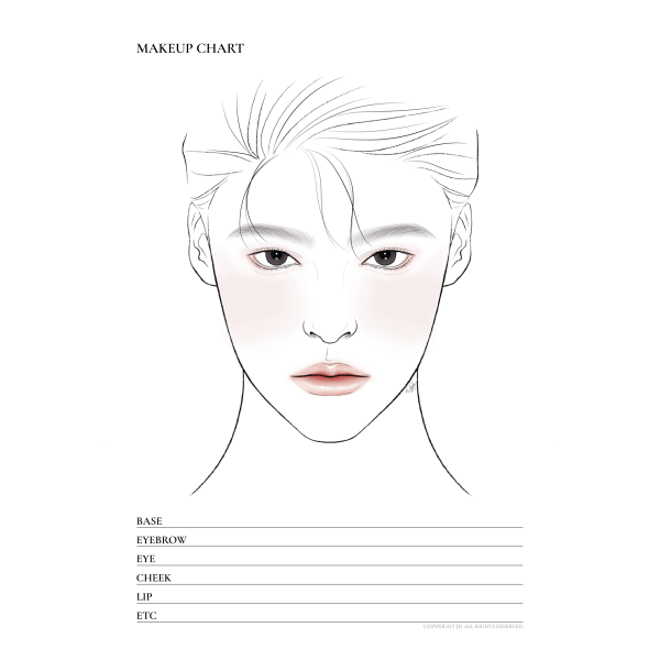 no02-1 man face chart